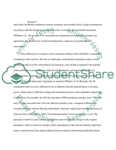 Comparison between United States and Britains Political Economic Systems