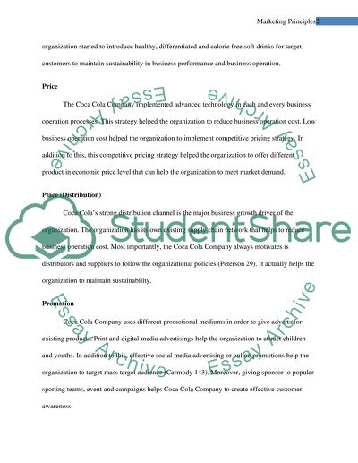 Coca Colas Price, Place, Promotion and Product Development Strategy