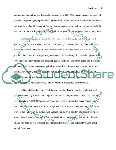 Essential Barcelona Tourist Information