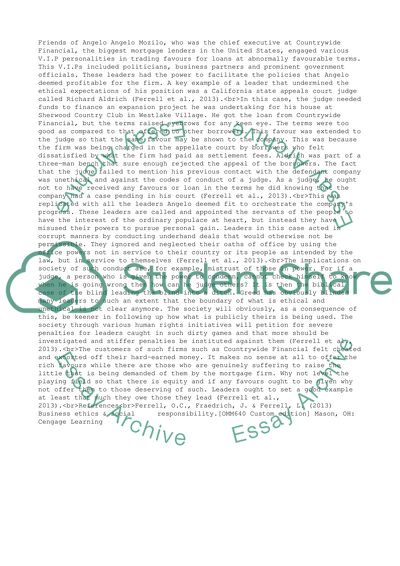 Business Ethics - Friends of Angelo