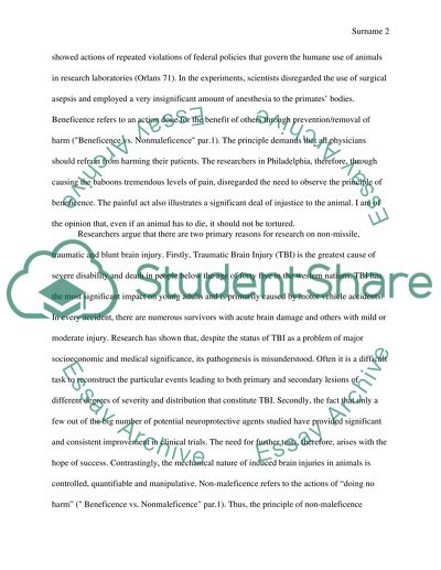 Philadelphia Primate Head Study