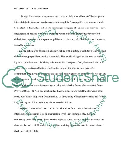 The Diabetes Plus an Infected Diabetic Ulcer