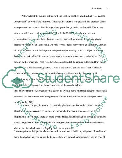 American Popular Culture