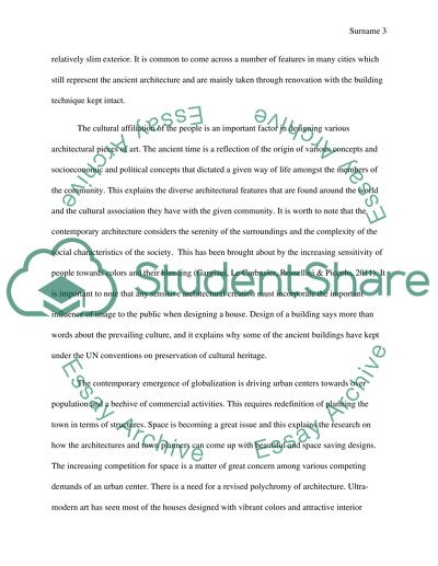 Zeitgeist and architecture