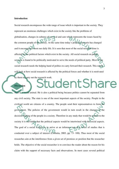 All social research is political. Discuss