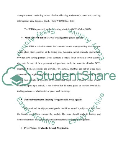 An Analysis of WTO, European Union, China and the UK relations