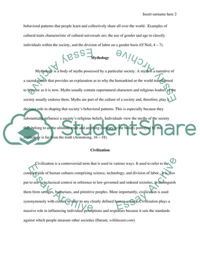 Culture Is Quite a Flexible and Fragile Phenomenon