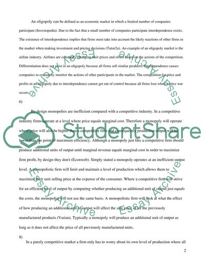 Profit, Oligopolies and Cartels