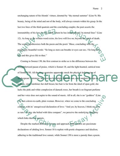 Declarations of Unchanging Love in Shakespeares Sonnets