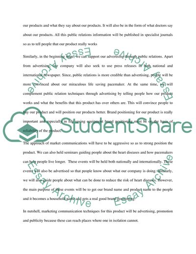 Marketing/ communications plan