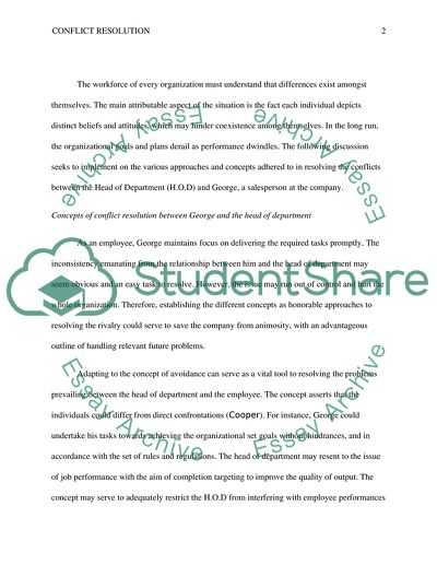 consequences of conflict essay