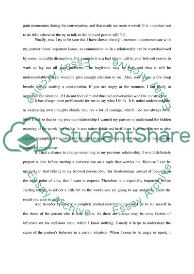 essay about relationships