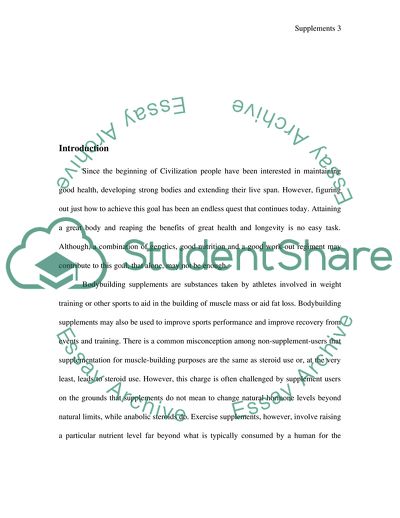 The Proper and Improper Use of Supplements