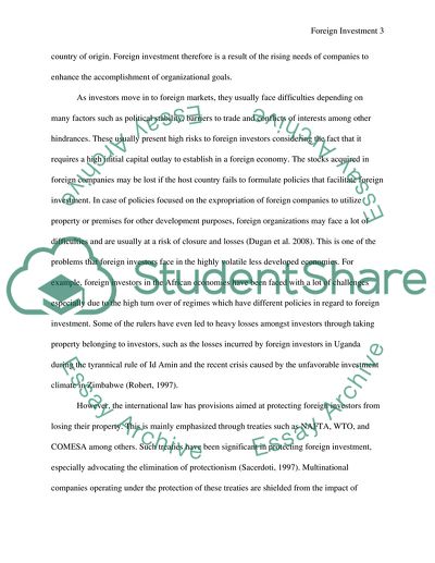 Concept of Foreign Investment