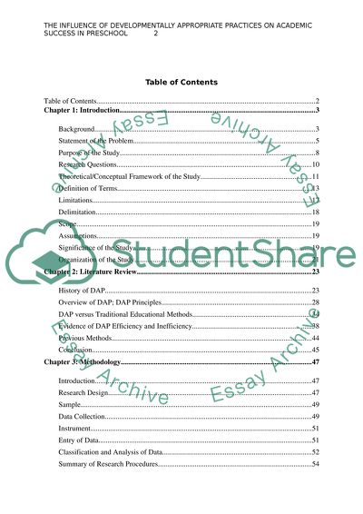DAP versus Traditional Educational Methods