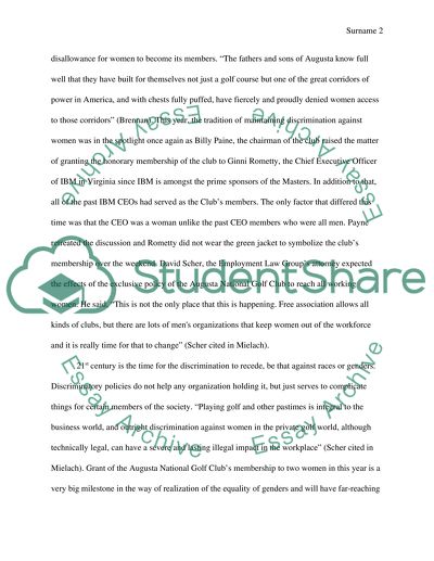 Augusta Nationals Two Female Members