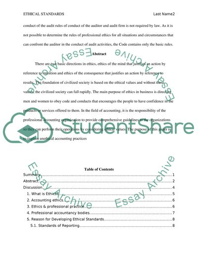 Understanding the Nature of Ethics in the Landscape of Accounting