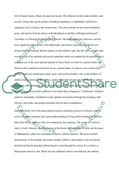 The Life of Mowlana Jalaluddin Rumi