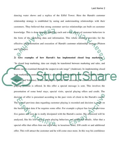 Factors That Drove Harrahs Customer Relationship Strategy