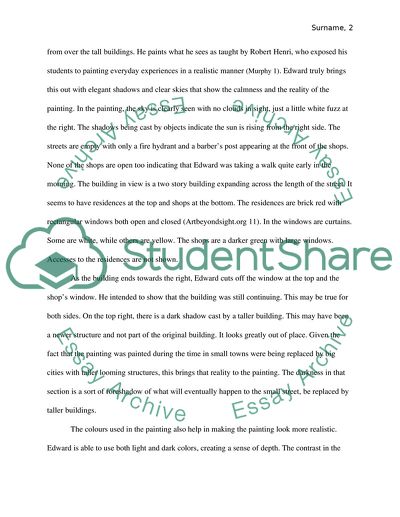 Early Sunday Morning by Edward Hopper