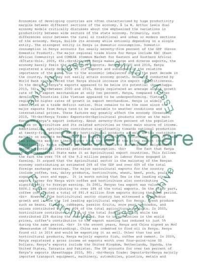 Exports and Imports of Kenyas government for the last decade