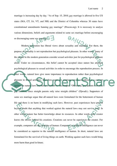 Same-Sex Marriage Issues