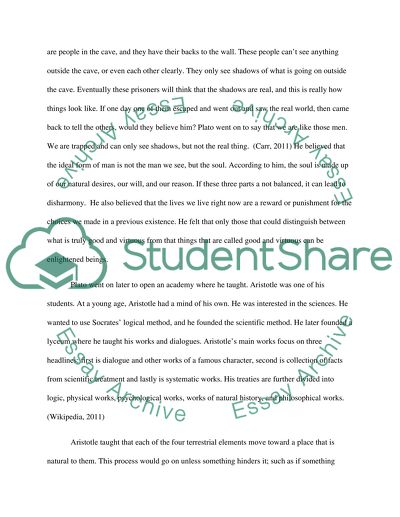 History:compare and contrast the ideas of socrates,plato and aristotle