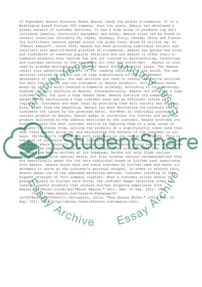 Business model assignment