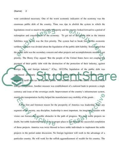 Henry Clay, In Defense of the American System, 1832