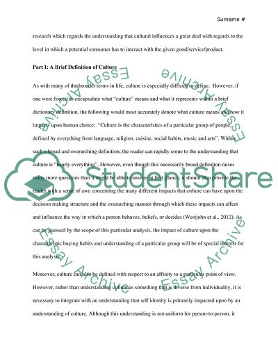 Culture and Advertising