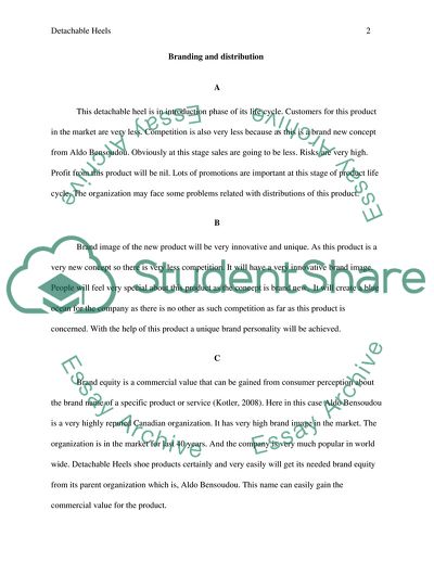 Branding and Distribution of Detachable Heels