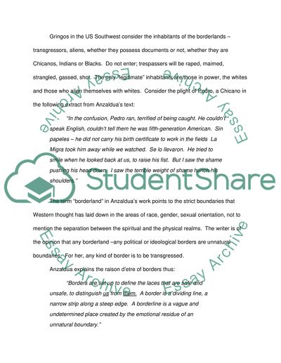 Identity Formation and the Borderlands