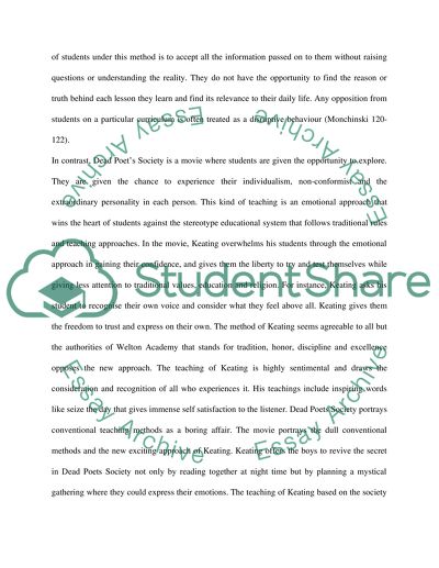 Dead Poets Society and The Banking Concept