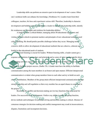 Describe what you have learned about issues of leadership in your current role