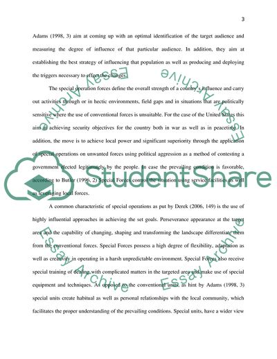 What Strategic Influence Do Special Operations Have