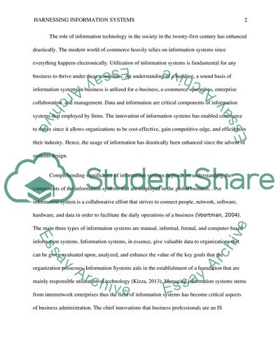 Harnessing Information Systems