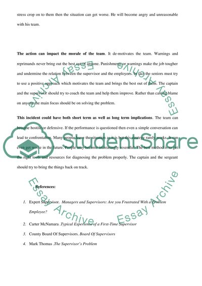 Proper Solution to the Supervisors Problems