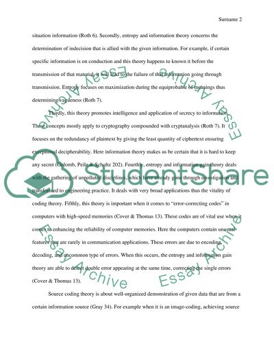 How is Entropy and Information Gain Theory used in Coding Theory