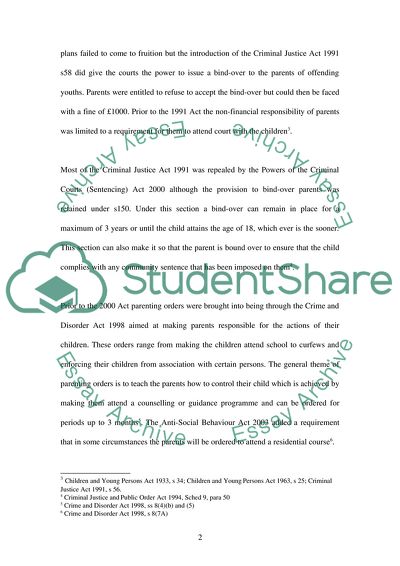 The Needs of Young People