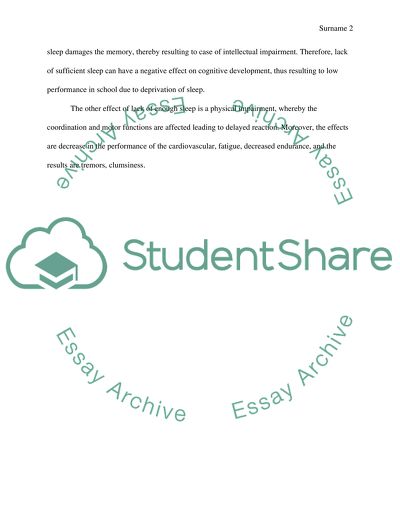 Effects of Not Getting Enough Sleep