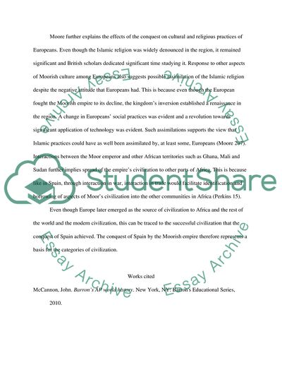 The Conquest of Spain by the Moorish Empire