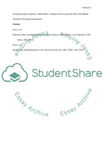 Big Data Analytics Using Splunk