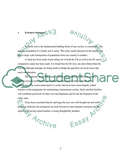 Family Reunion and Immigration Laws in the United Kingdom