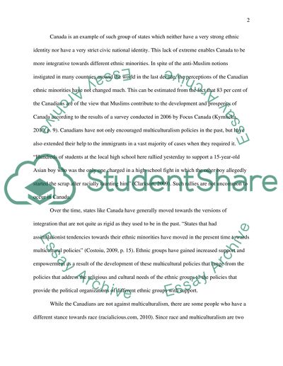 Do All Ethnic Minorities Support Multiculturalism Policies in Canada