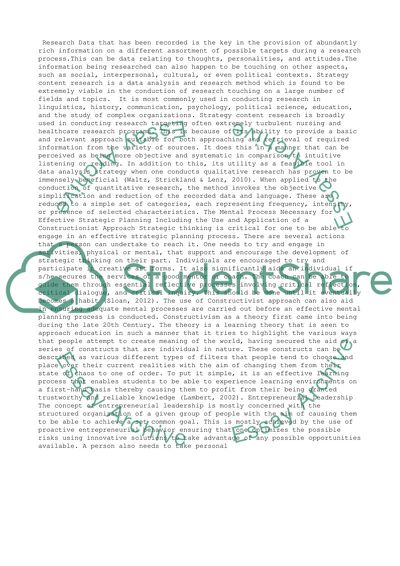 The Positioning, Entrepreneurial and Cognitive Schools of Strategy