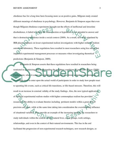 The Impact of Milgrams Obedience Studies on Personality