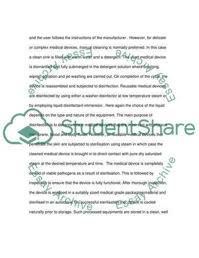 Sterile Service Department