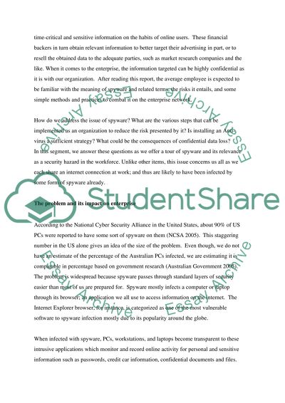 Spyware In The Enterprise