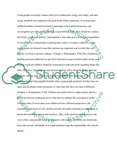 Methods of Working with Young People