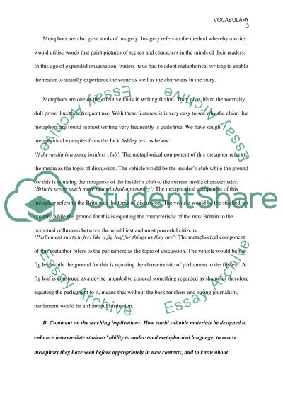 Description of Metaphor Components